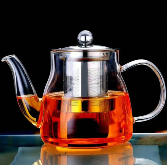Théière Verre Borosilicate – Infuseur Inox - 600ML