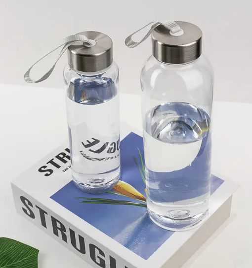 Bouteille d'Eau Transparente, Facile à Nettoyer et  Anti-Fuites 400ml