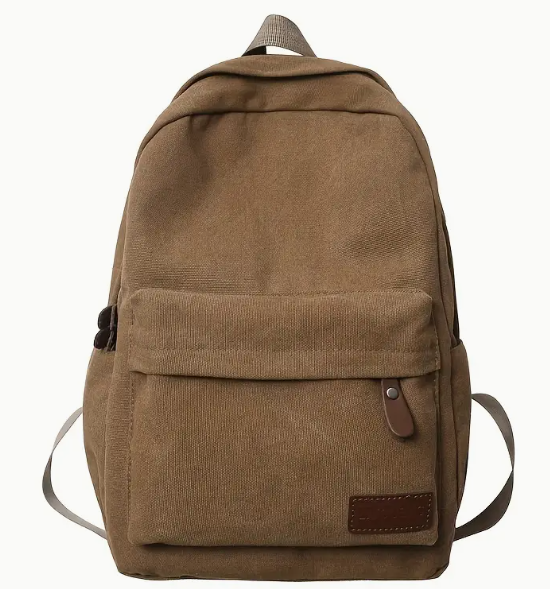 Sac à Dos Simple, Sac en Toile Durable pour Extérieur - Idéal pour les Trajets Quotidiens école et le Bureau