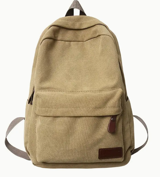 Sac à Dos Simple, Sac en Toile Durable pour Extérieur - Idéal pour les Trajets Quotidiens école et le Bureau