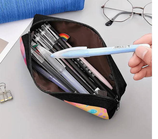 trousse écolière en tissu durable à motif Moana