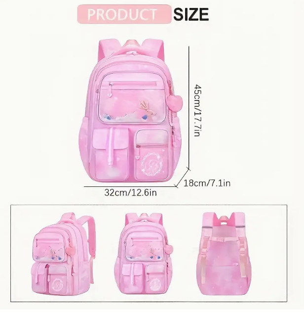 Sac à Dos Rose Élégant – Grande Capacité et Léger
