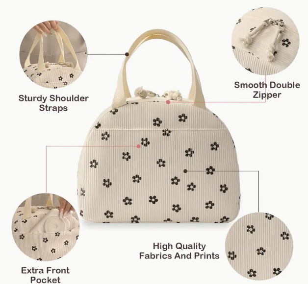 LunchBag Isolé – Grande Capacité avec Poignées Doubles