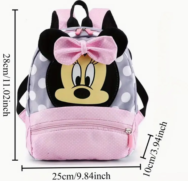 Sac à Dos Double Minnie – Pois Rose et Bleu