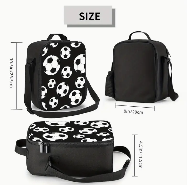 Sac Isotherme Déjeuner Enfant – Motif Football