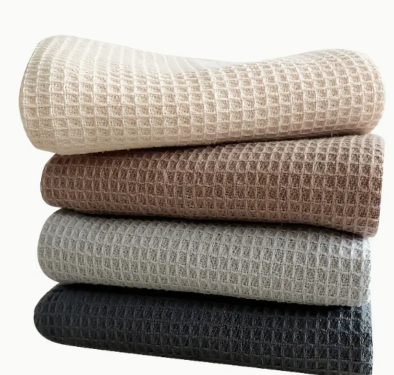 Chiffons, torchons de Nettoyage Épais et Absorbants pour Cuisine,  en Polyester Légères avec Adhérence Texturée, Couleurs Mixtes (Beige, Marron, Gris)