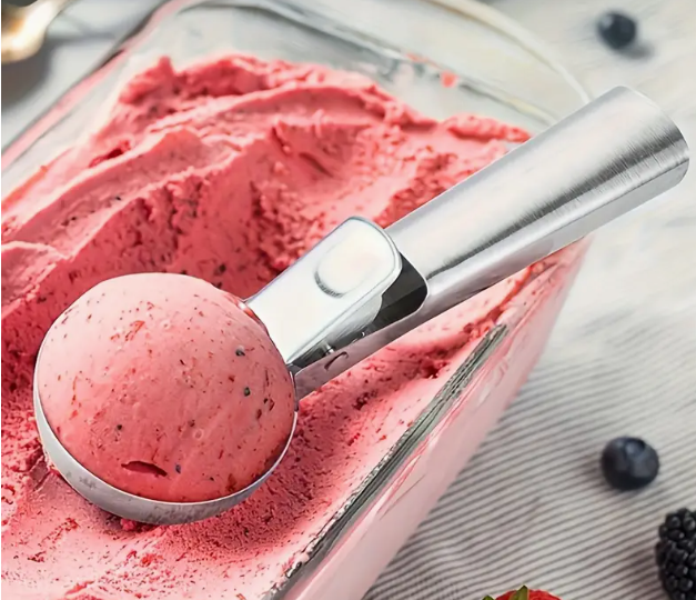 Cuillère À Glace  En Acier Inoxydable Avec Déclencheur