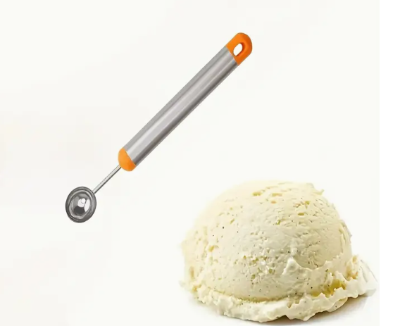 cuillère à glace et fruits en acier inoxydable