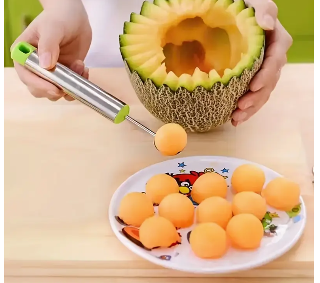cuillère à glace et fruits en acier inoxydable