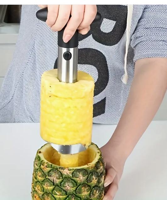 Extracteur et trancheur d'ananas en acier inoxydable
