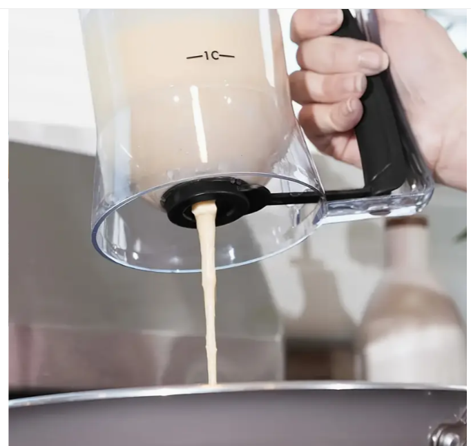 Distributeur de Pâte en Plastique Alimentaire Noir avec Marques de Mesure