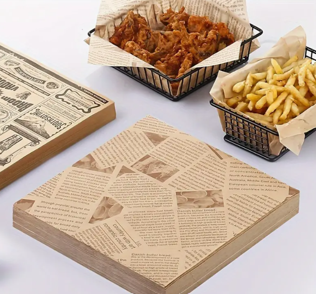 Feuilles de papier sulfurisé prédécoupées , paquet de 100