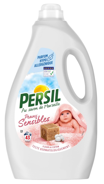 PERSIL - Lessive Peaux Sensibles au Savon de Marseille – 43 Lavages