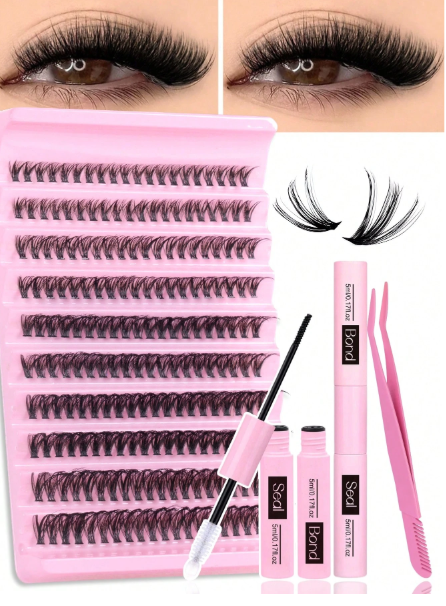 Set d'extension de cils DIY 200 pièces/240 pièces