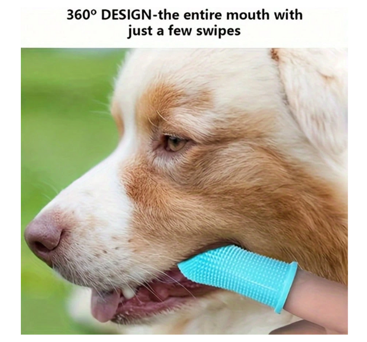 Brosse à dents en silicone pour animaux de compagnie, chiens, chats