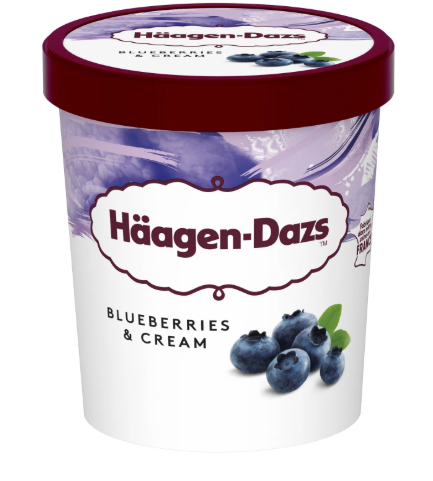 HAAGEN DAZS-Glace en Pot Myrtilles-95ML