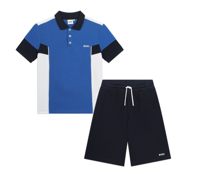 BOSS - Ensemble Polo et Short - Color Block - Petit garçon de 6 ans
