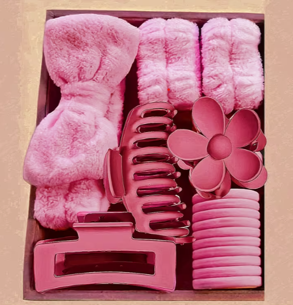 Ensemble de 16 pièces de bandeaux comprenant des accessoires de pinces à cheveux à fleurs