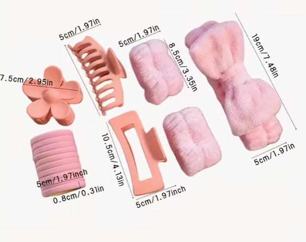 Ensemble de 16 pièces de bandeaux comprenant des accessoires de pinces à cheveux à fleurs