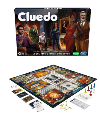 Cluedo Jeu de Société Hasbro Enfants À Partir De 8 Ans Déduction Enquête Famille Ensemble