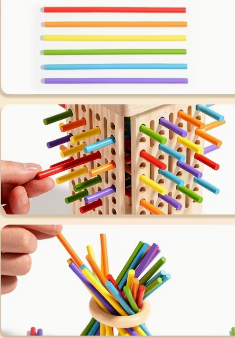 Bâton en Bois 3-en-1