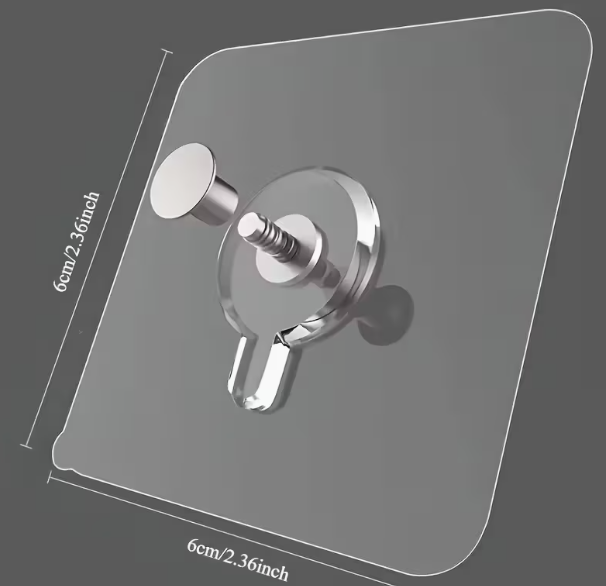 Crochets Muraux Adhésifs  - Sans Perçage, Imperméables, Hooks en Plastique Moderne,20 pièces