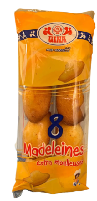 Gina  Madeleine  Nature coquille x8 - 160g