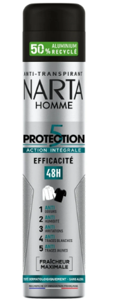 Narta – Déodorant Homme Anti-Transpirant Spray Protection 5