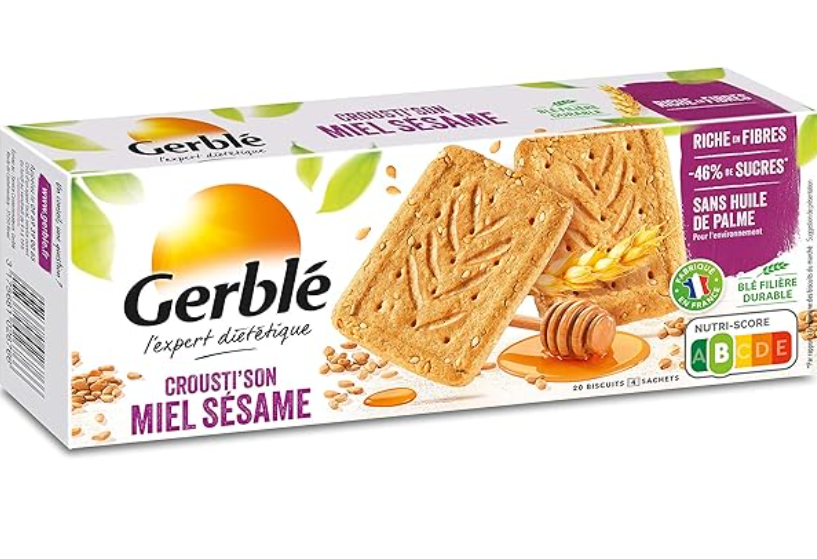 Gerblé – Biscuit Crousti’Son Miel et Sésame – 200 g