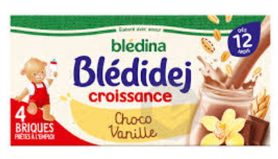 Blédina Blédidej Croissance Choco Vanille 4x250ML