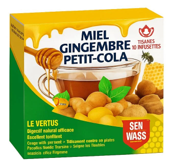 Sen Wass – Thé Miel, Gingembre et Petit Cola – 10 Sachets