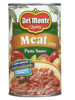 Del monte  sauce tomate pour pate saveur viande  680g