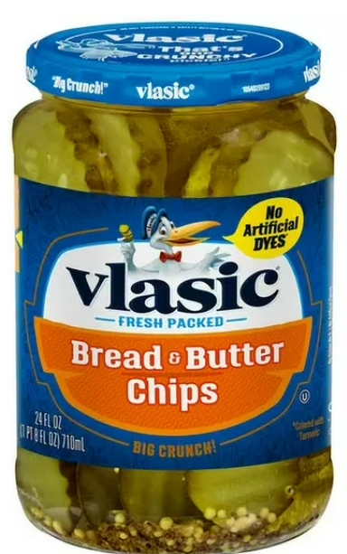 Vlasic Fresh Packed Chips de pain et beurre  907g