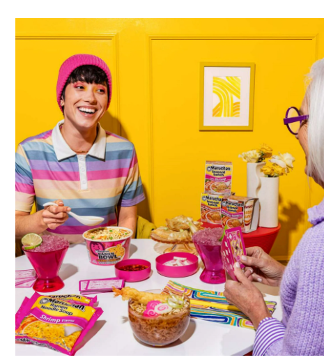 Maruchan Nouilles ramen instantanées aveur crevettes épicées,  pot de 64 g