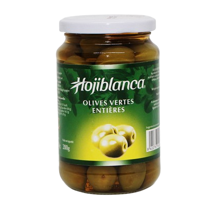 HOJIBLANCA - Olives Vertes entières - 350G