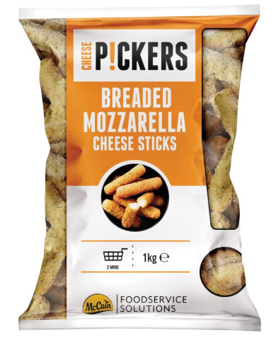 PICKERS-Bâtonnets de mozzarella panés McCain-1 kg