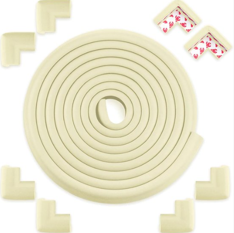 Kit Protège-Angles en Caoutchouc Blanc