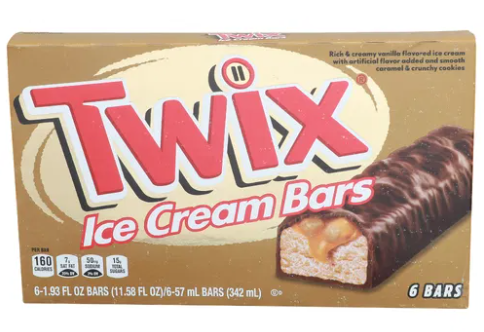Twix – Barres Glacées – Pack de 6