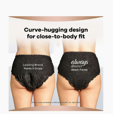 ALWAYS ULTRA – Culottes d'incontinence , taille M Plus 9, haute absorption, neutralisateur d'odeurs, tailles 36 à 42