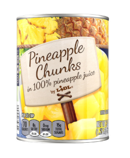 Pineapple Chunks - Morceaux d'Ananas dans leur jus sans sucre ajouté - 567 g