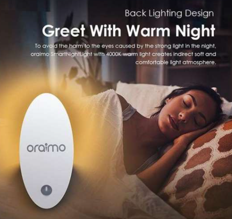 ORAIMO – Veilleuse Intelligente avec Lumière LED Automatique