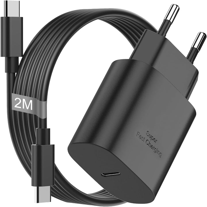 Chargeur Rapide 25W Type-C + Câble USB-C 2m – Samsung & iPhone disponible sur Dialy.







