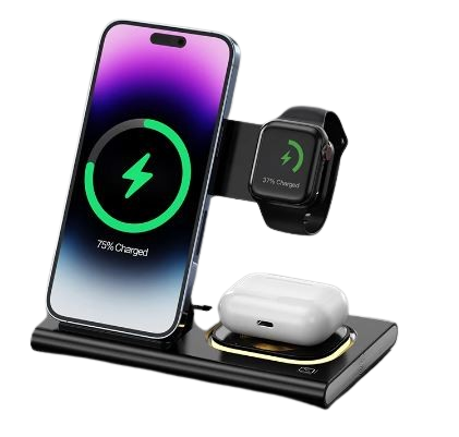 Chargeur Sans Fil 3-en-1 – iPhone & Apple Watch Dialy - Dakar 