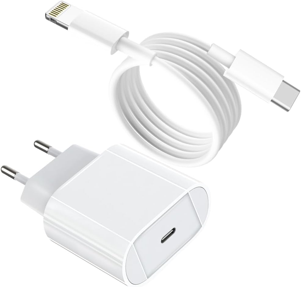 Chargeur iPhone - 20W + Câble USB-C vers Lightning 1m – Certifié MFi Dialy - Dakar 