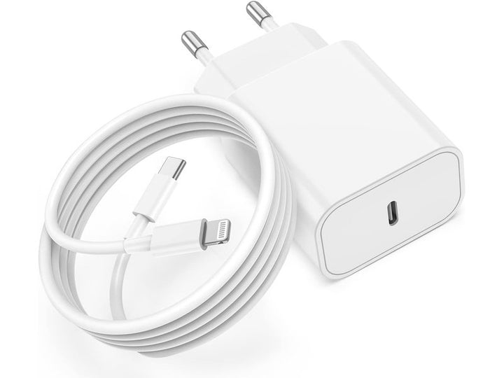 Chargeur iPhone 20W Rapide avec Câble USB C 2m - Certifié Apple MFi Dakar Dialy