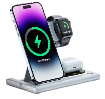 Chargeur sans fil rapide pour iPhone, Airpods, Apple Watch Dakar Dialy