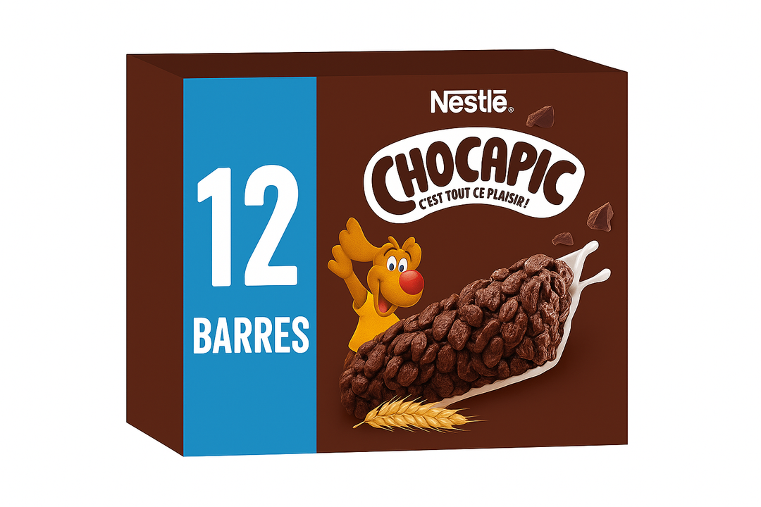 NESTLE - Chocapic barres de céréales petit déjeuner - 12 barres