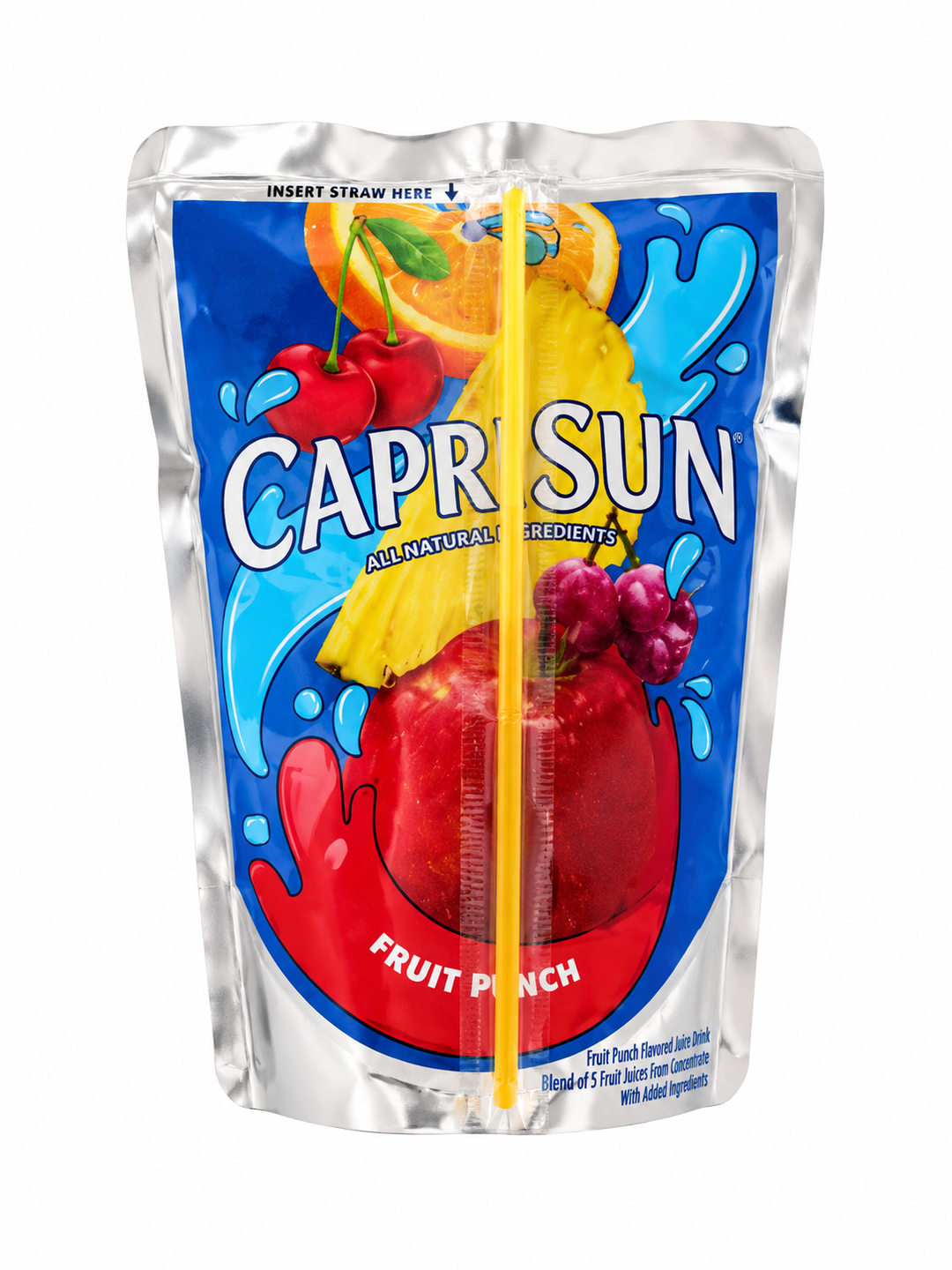 Capri Sun - 100% Jus de Fruits - Saveur Punch - 177 ml