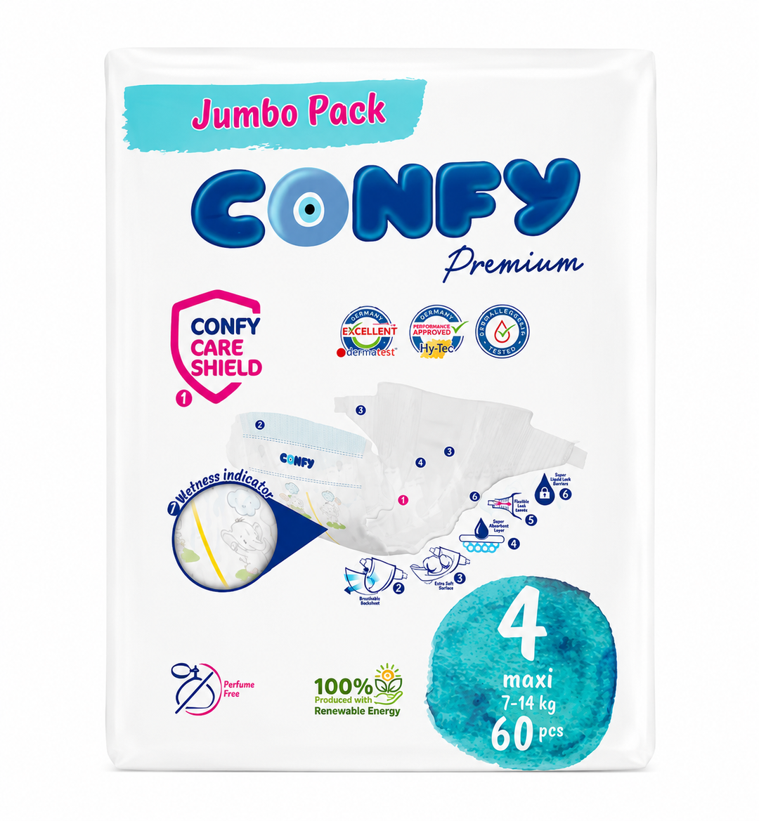 Confy – Couches Taille 4 - (7 à 14 kg)