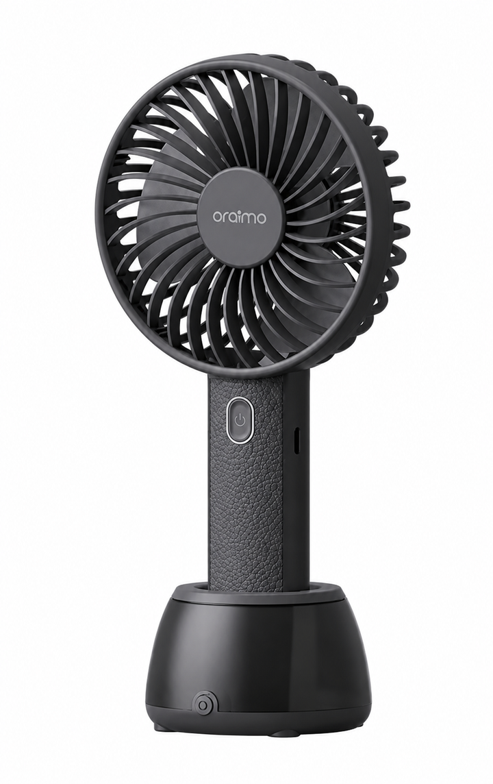 ORAIMO – Smart Hand Held Fan 2 – Ventilateur de Table avec Base Lumineuse – Noir